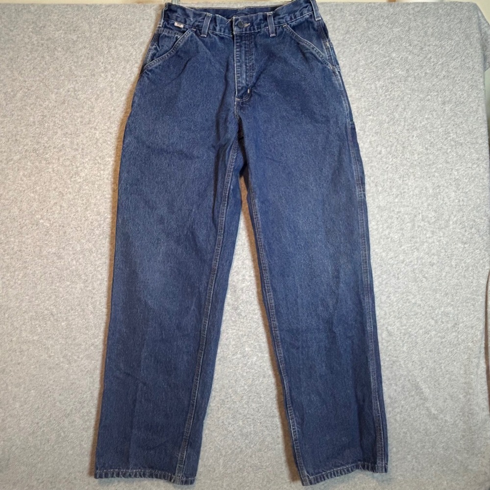 Carhartt FR Jeans Mens 32x34 Blue Denim Flame Resistant Workwear Carpenter